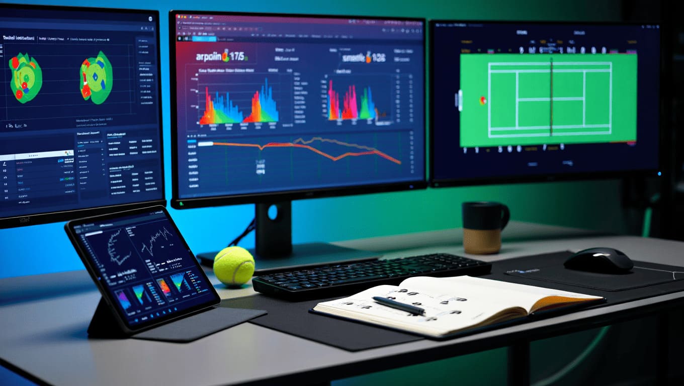 Fans analyzing tennis statistics